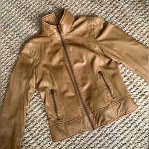 Camel/ Cognac Leather Jacket by Black Rivet from Wilson’s Leather Size Sm
